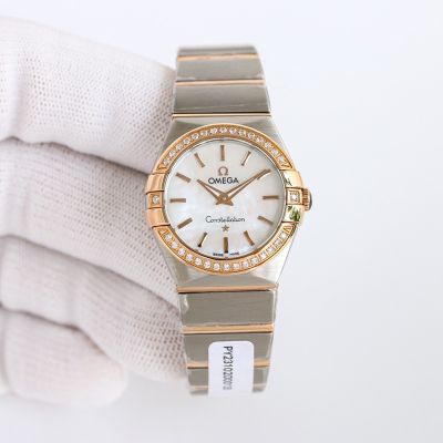 Omega Constellation 27MM Cal1376 Quartz Movement 316L Steel Lady Watch